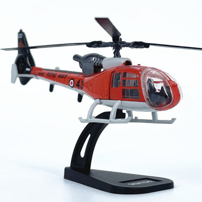 1/100 Scale Aérospatiale Gazelle SA 341 French Helicopter Diecast Model