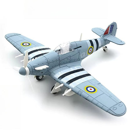 1/48 Scale Hawker Hurricane British Single-Seat Fighter Pre-built Plastic Collectible Model Aircraft