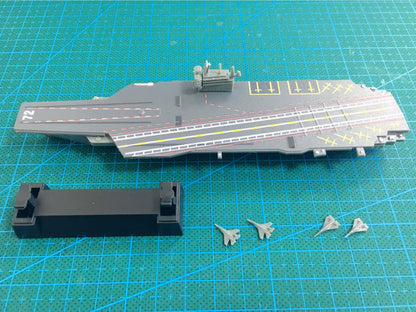 1/2100 Scale USS Abraham Lincoln CVN-72 Nimitz-Class Aircraft Carrier Pre-built Plastic Collectible Model Ship