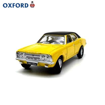 1/76 Scale Ford Cortina Mark III Yellow Diecast Model Car