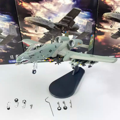 1/100 Scale Fairchild Republic A-10 Thunderbolt II Warthog Flying Tiger US Attack Aircraft Diecast Model