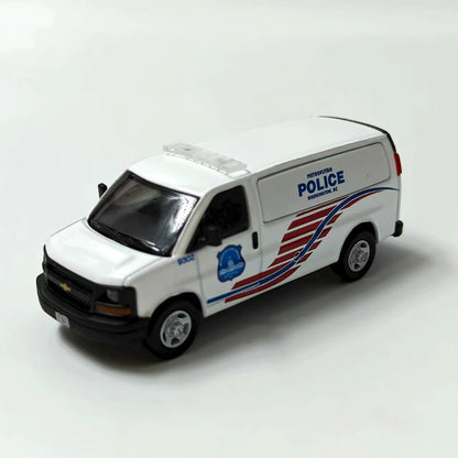 1/64 Scale Chevrolet Express MPDC Washington DC Police Van Diecast Model Car