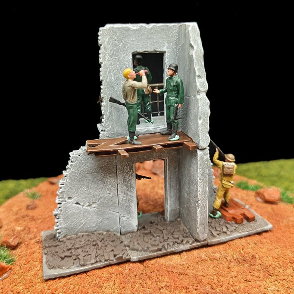 1/72 Scale Soldiers Painted Figurines for Model Battlefield Dioramas