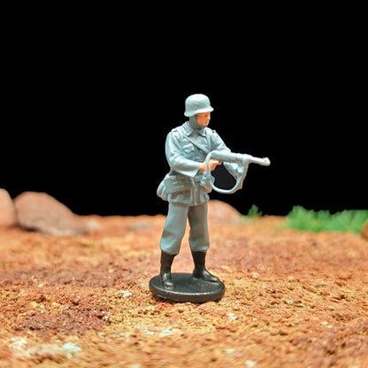 1/72 Scale WWII German Army Soldiers Painted Figures Set for Model Dioramas
