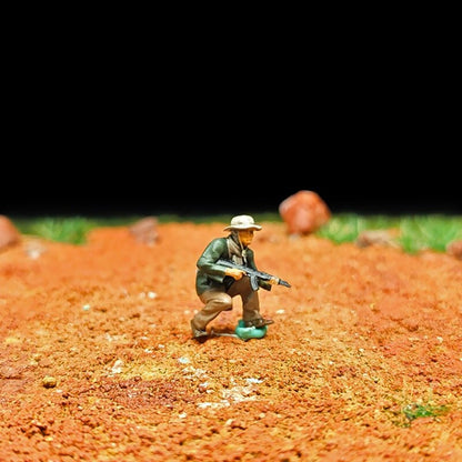 1/72 Scale Vietnam War Soldiers Painted Figures for Model Dioramas