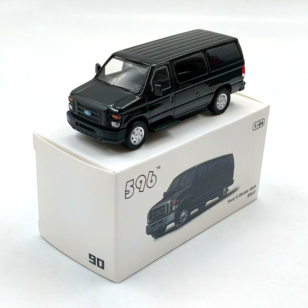 1/64 Scale Ford E-Series Econoline E-350 Van NYPD Diecast Model Car