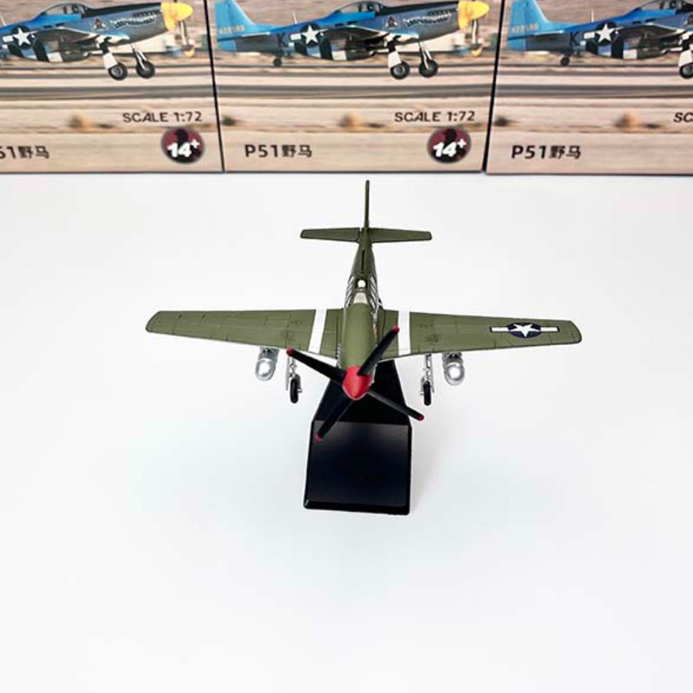 1/72 Scale North American P-51 Mustang 36913 VF-T WWII Fighter Diecast Model Aircraft