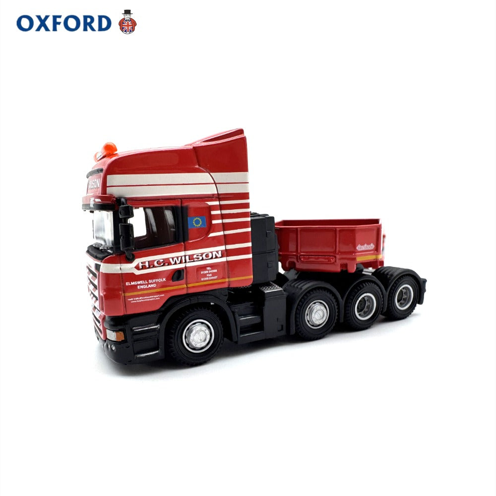1/76 Scale Scania R580 8-Axle Trailer Low Loader H.C. Wilson Diecast Model