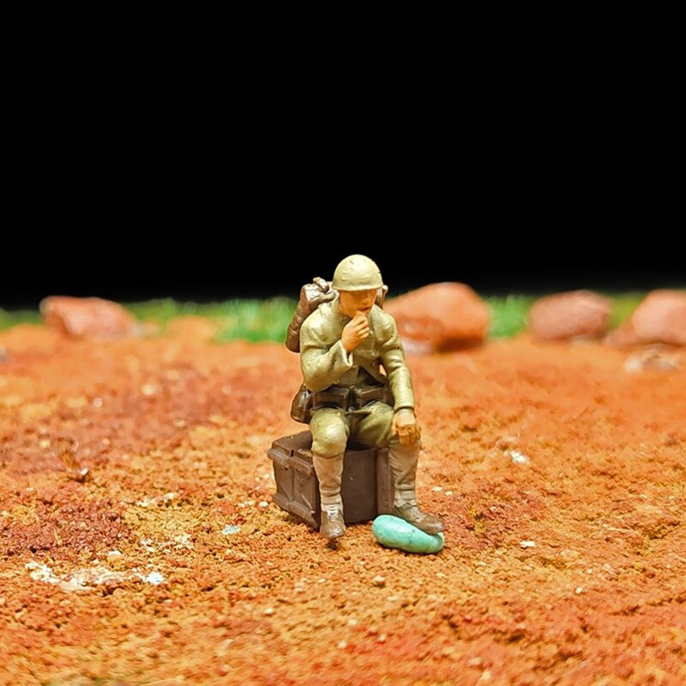 1/72 Scale WWII Soldiers Painted Figures for Model Rescue Dioramas