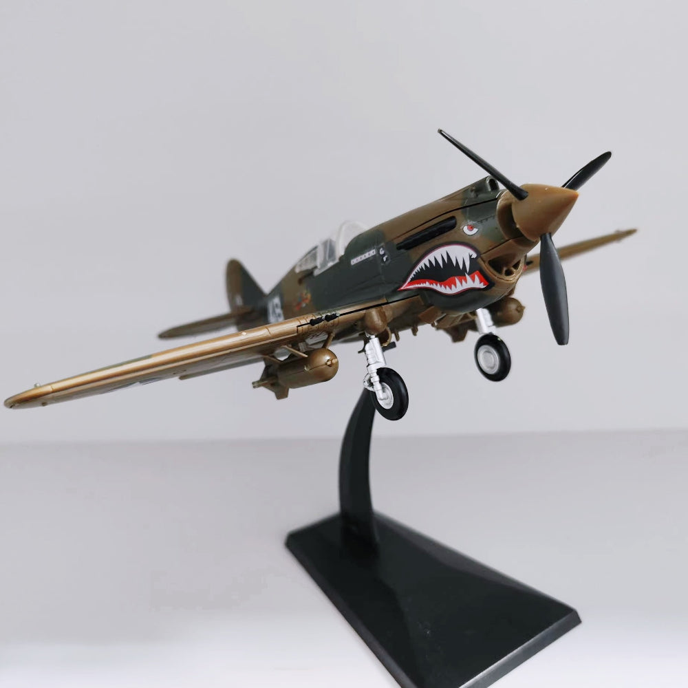 1/48 Scale Curtiss P-40 Warhawk WWII Fighter Bomber Pre-built Plastic Collectible Model Aircraft
