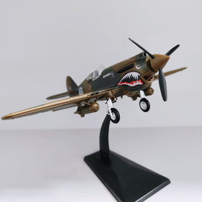 1/48 Scale Curtiss P-40 Warhawk WWII Fighter Bomber Pre-built Plastic Collectible Model Aircraft