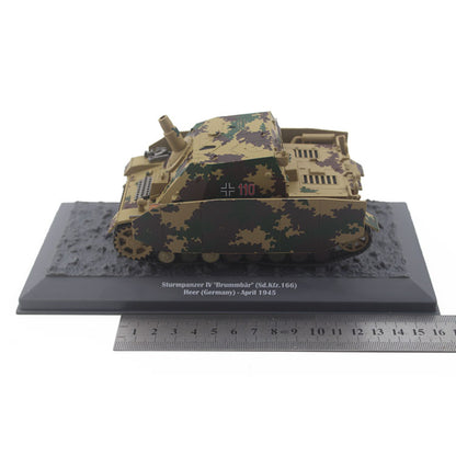 1/43 Scale 1945 Sturmpanzer Sd.Kfz. 166 Brummbär WWII German Armoured Infantry Support Gun Diecast Model