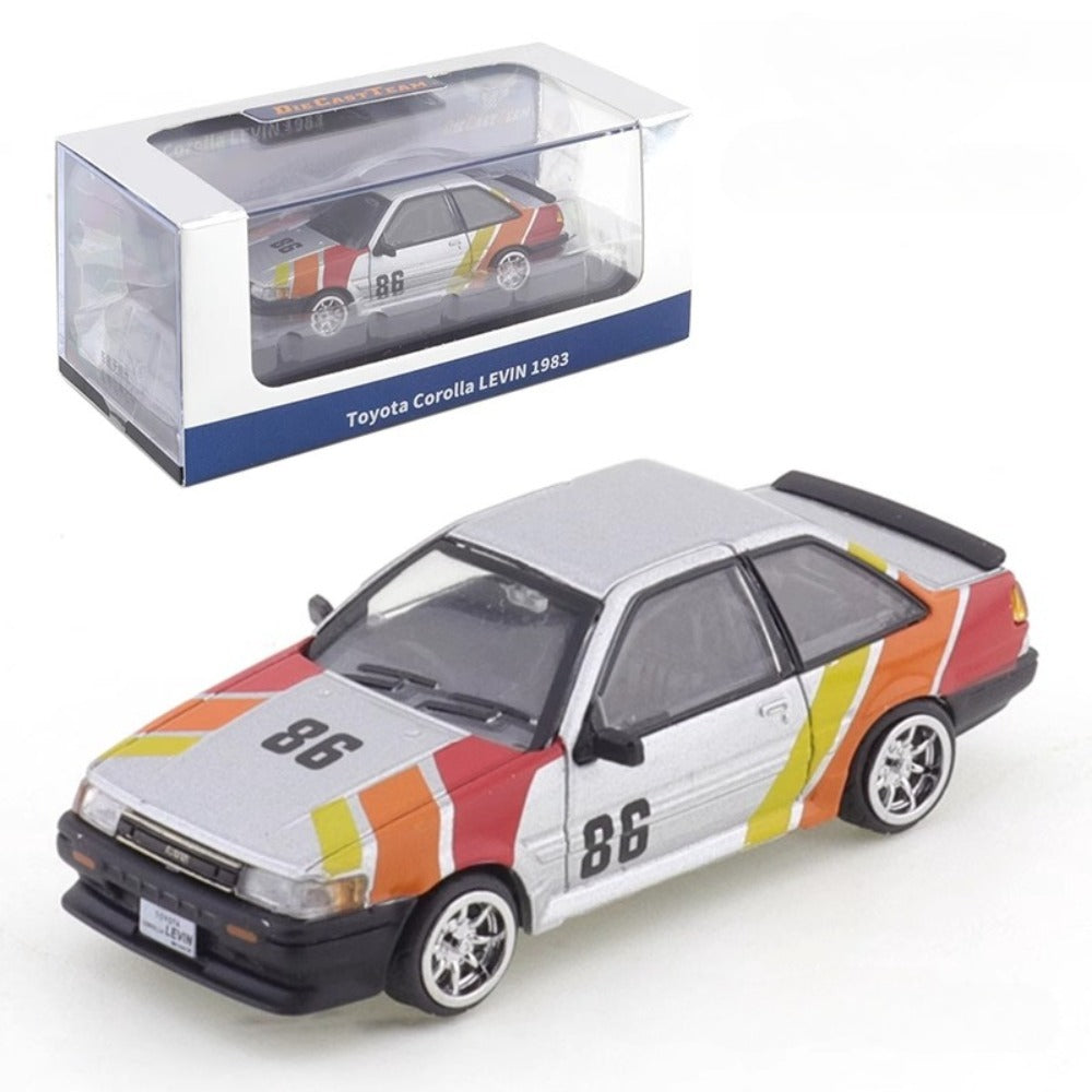 1/64 Scale 1983 Toyota Corolla Levin AE86 Diecast Model Car