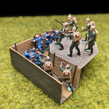 1/72 Scale Soldiers Painted Figures for Model Battlefield Dioramas