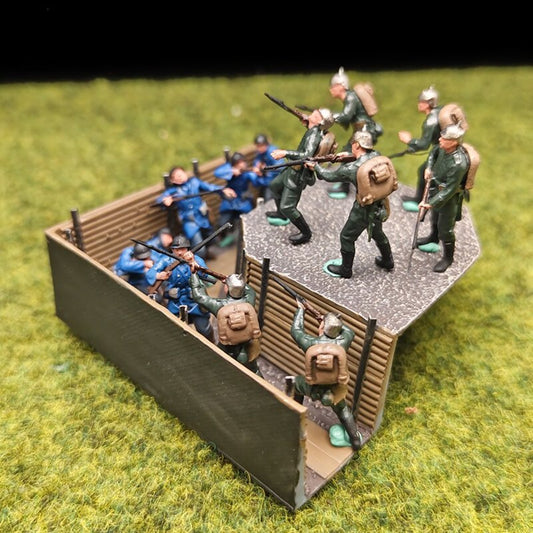 1/72 Scale Soldiers Painted Figures for Model Battlefield Dioramas