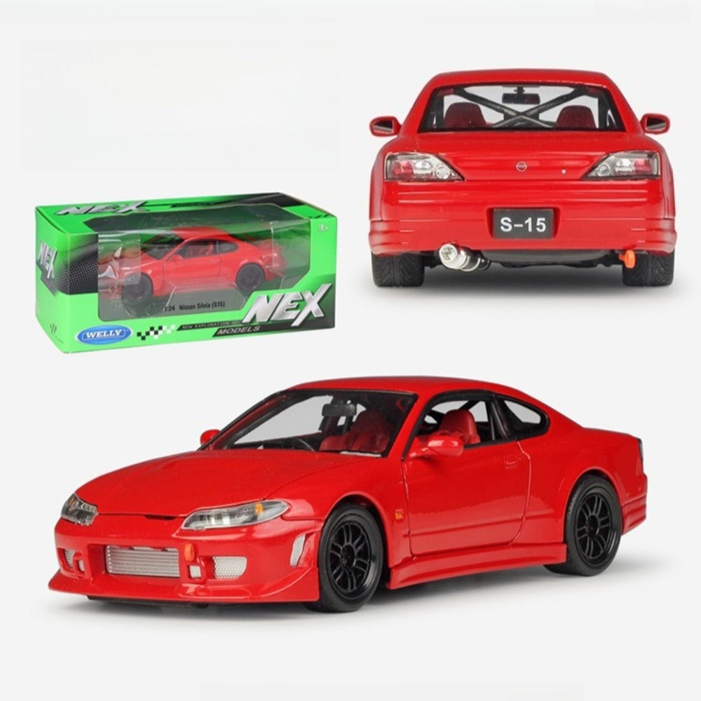1/24 Scale Nissan Silvia S15 Sports Car Diecast Model