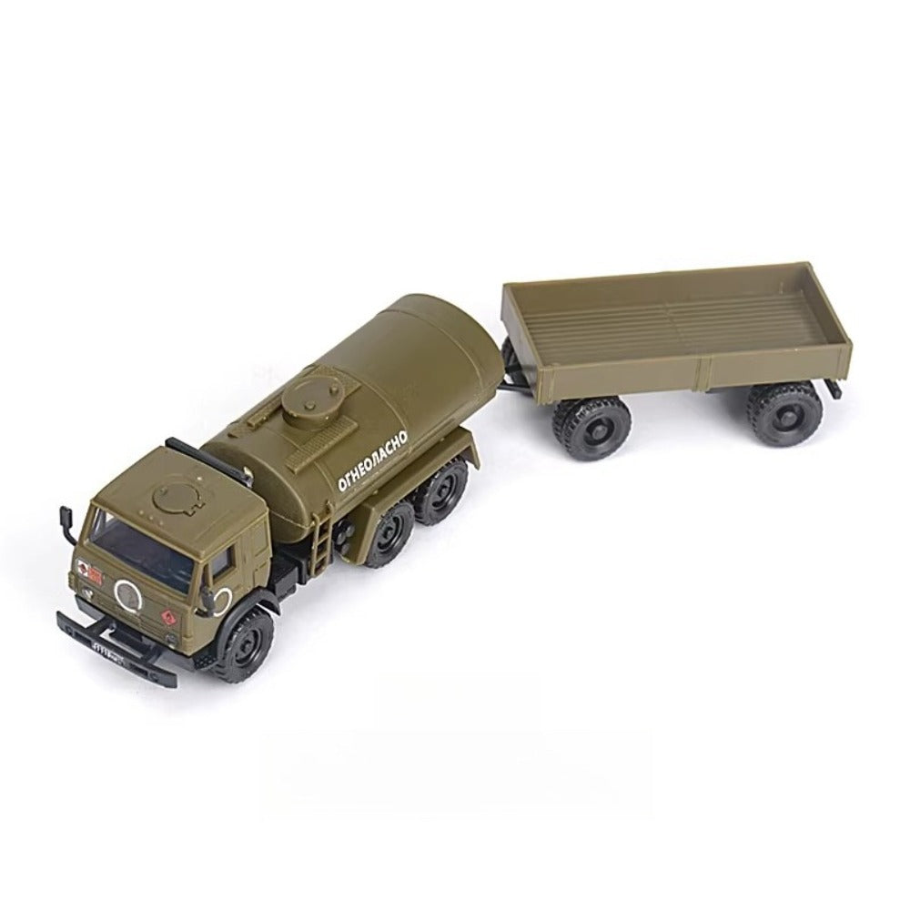 1/72 Scale KamAZ-5350 Mustang Russian Military Truck Pre-built Plastic Collectible Model