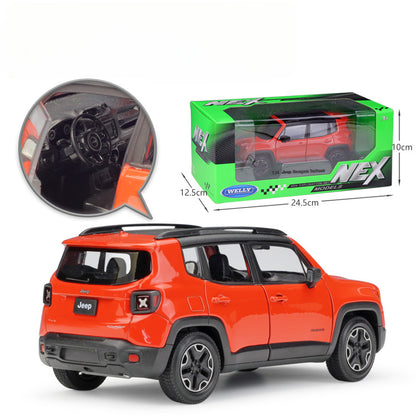 1/24 Scale Jeep Renegade Trailhawk Subcompact Crossover SUV Diecast Model Car