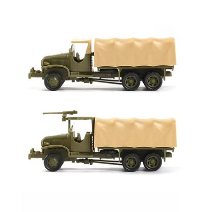 1/72 Scale GMC CCKW-353 US Military Truck Pre-built Plastic Collectible Model