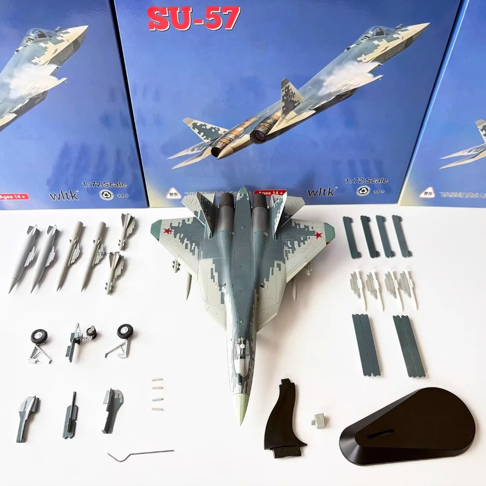1/72 Scale Sukhoi Su-57 Russian Stealth Multirole Fighter Diecast Model Aircraft