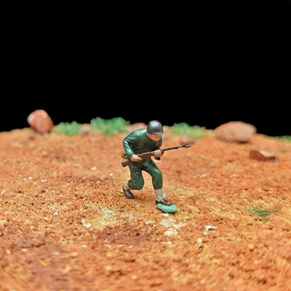 1/72 Scale WWII Street Combat Soldiers Painted Figures for Model Dioramas