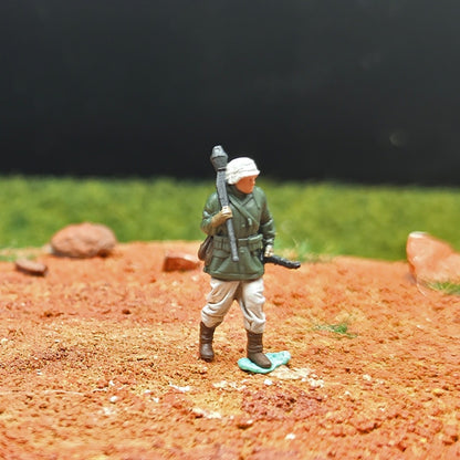 1/72 Scale Army Soldiers Painted Figures Set for Model Dioramas