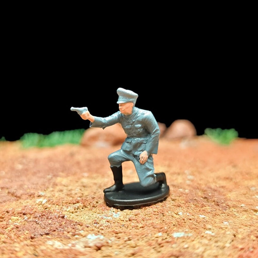 1/72 Scale WWII German Army Soldiers Painted Figures for Model Dioramas