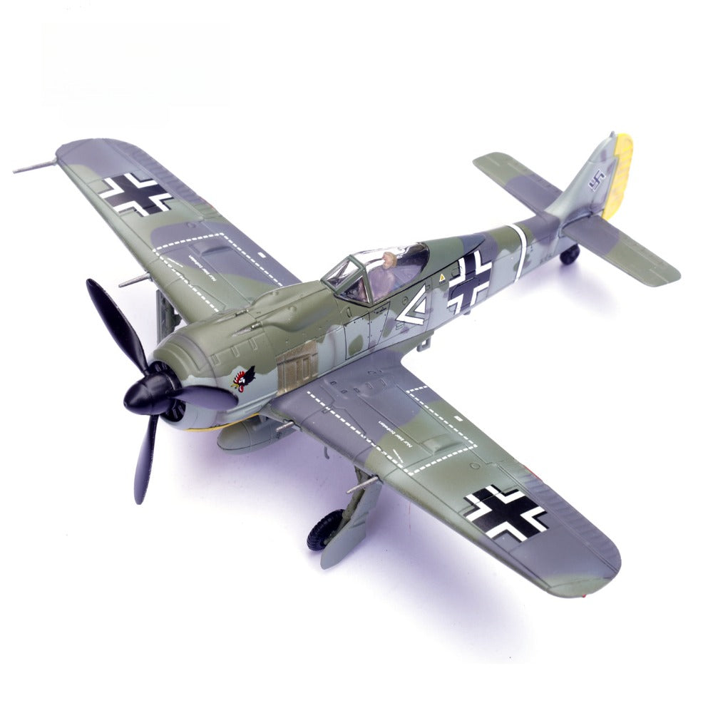1/72 Scale Focke-Wulf Fw 190 A WWII German Fighter Hans Hahn Diecast Model Aircraft
