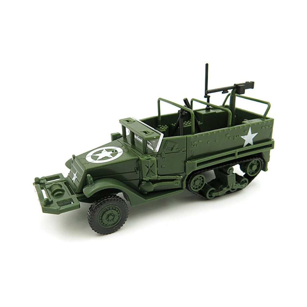 1/72 Scale M3 Half-track US Armored Personnel Carrier Pre-built Plastic Collectible Model