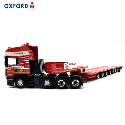 1/76 Scale Scania R580 8-Axle Trailer Low Loader H.C. Wilson Diecast Model