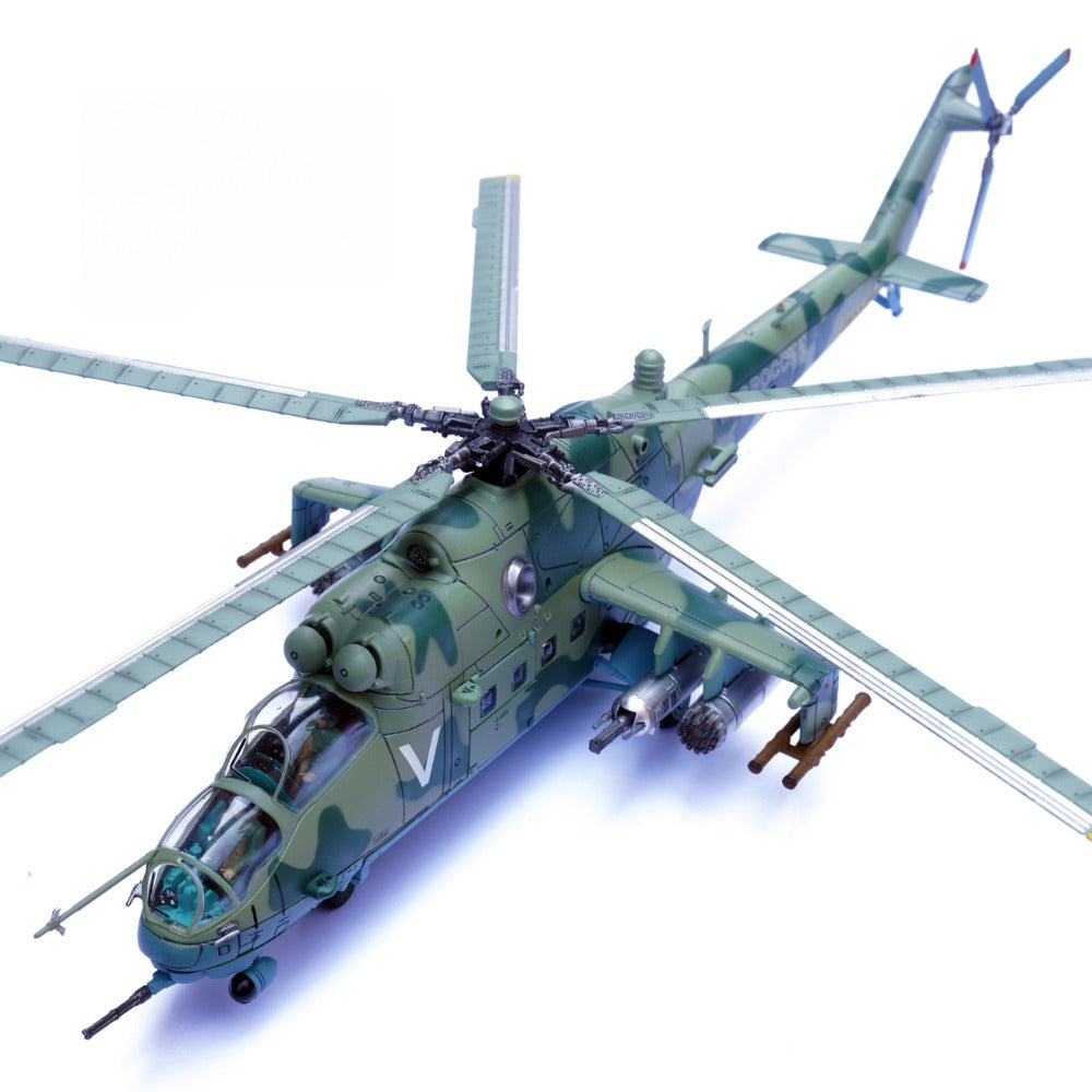 1/72 Scale Mil Mi-24V Attack Helicopter Russo-Ukrainian War Kyiv Diecast Model Aircraft