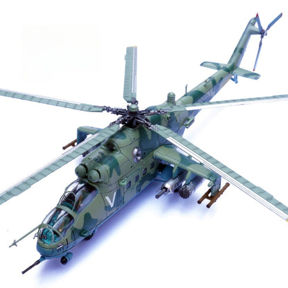 1/72 Scale Mil Mi-24V Attack Helicopter Russo-Ukrainian War Kyiv Diecast Model Aircraft