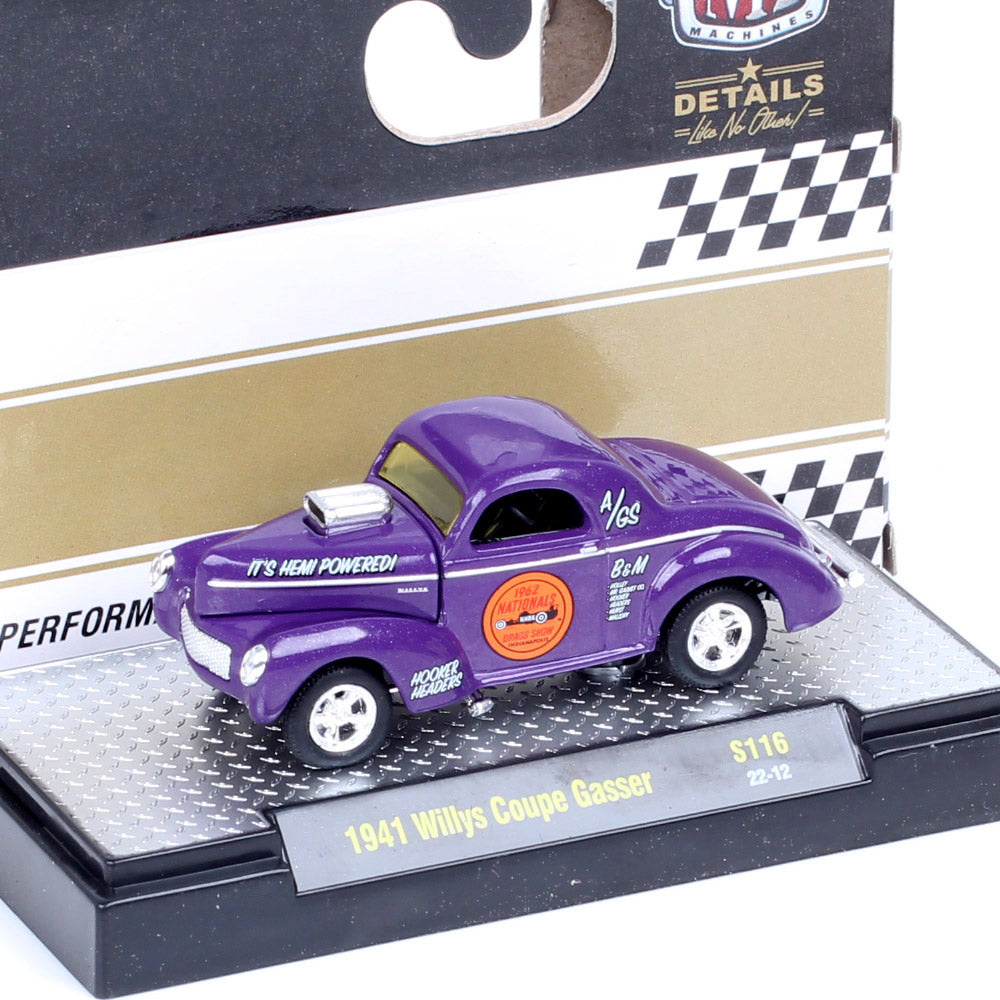 1/64 Scale 1941 Willys Coupe Gasser Diecast Model Car