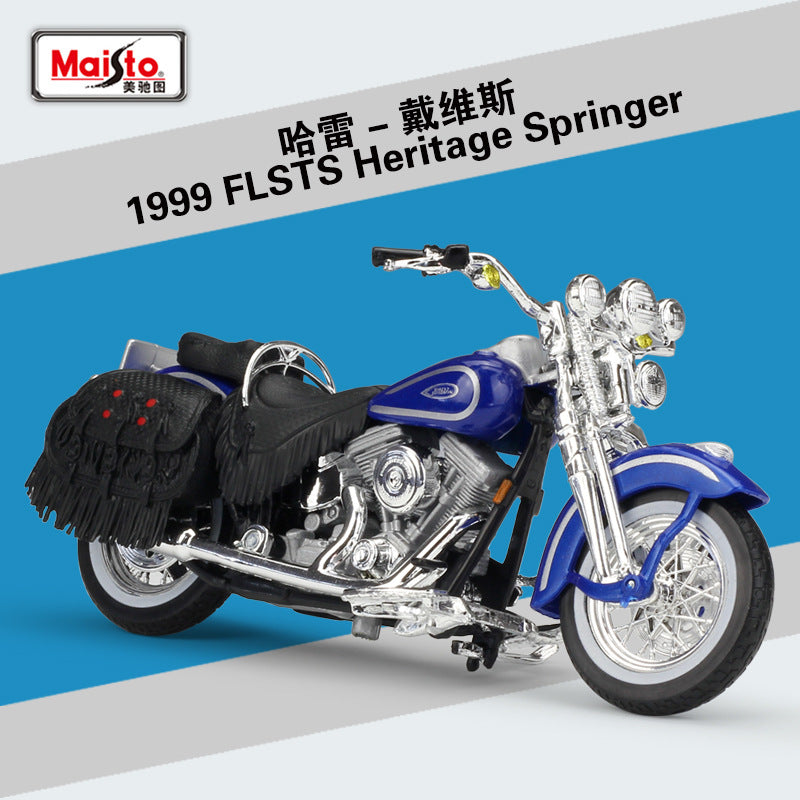 1/18 Scale 1999 Harley-Davidson FLSTS Softail Heritage Springer Diecast Model Motorcycle