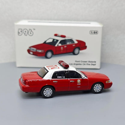 1/64 Scale Ford Crown Victoria LA Fire Department Diecast Model Car