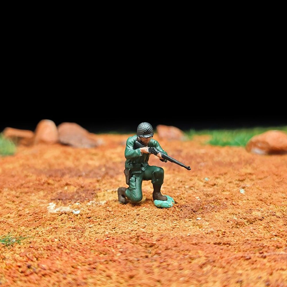 1/72 Scale WWII Soldiers Painted Figures for Model Rescue Dioramas