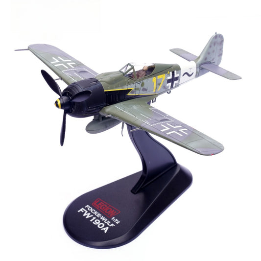 1/72 Scale Focke-Wulf Fw 190 A WWII German Fighter Aircraft 17# Barth Diecast Model