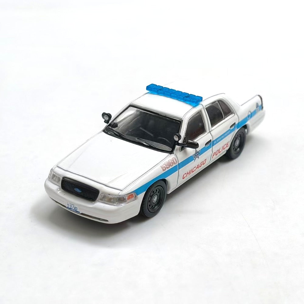 1/64 Scale Ford Crown Victoria Chicago Police Car Diecast Model