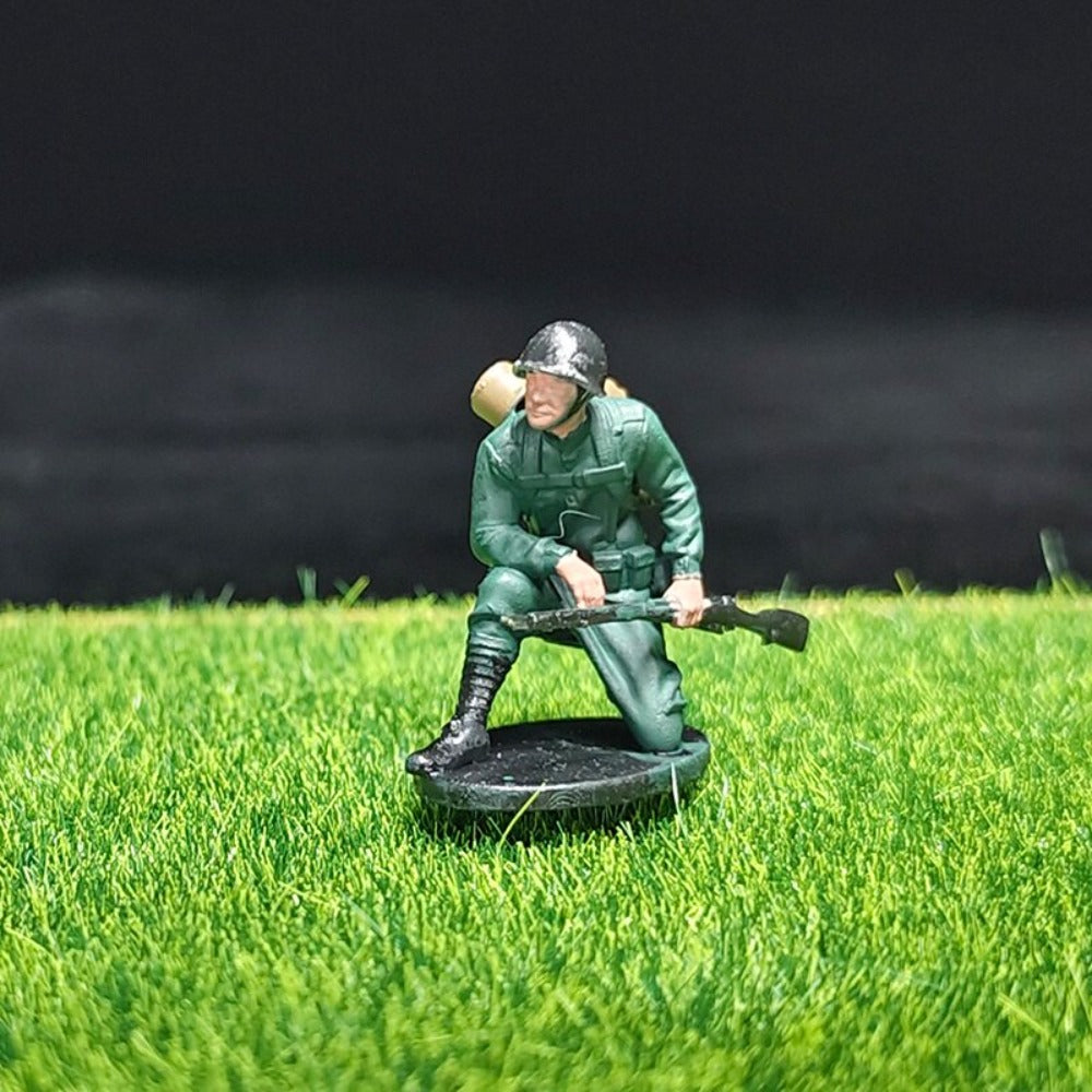 1/72 Scale WWII Soldiers Painted Miniature Figures for Model Dioramas