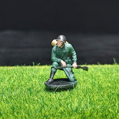 1/72 Scale WWII Soldiers Painted Miniature Figures for Model Dioramas