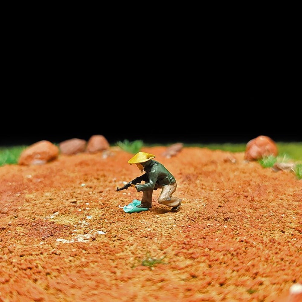 1/72 Scale Vietnam War Soldiers Painted Figures for Model Dioramas