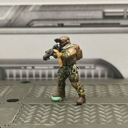 1/72 Scale SWAT Team Soldiers Painted Figures for Model Dioramas
