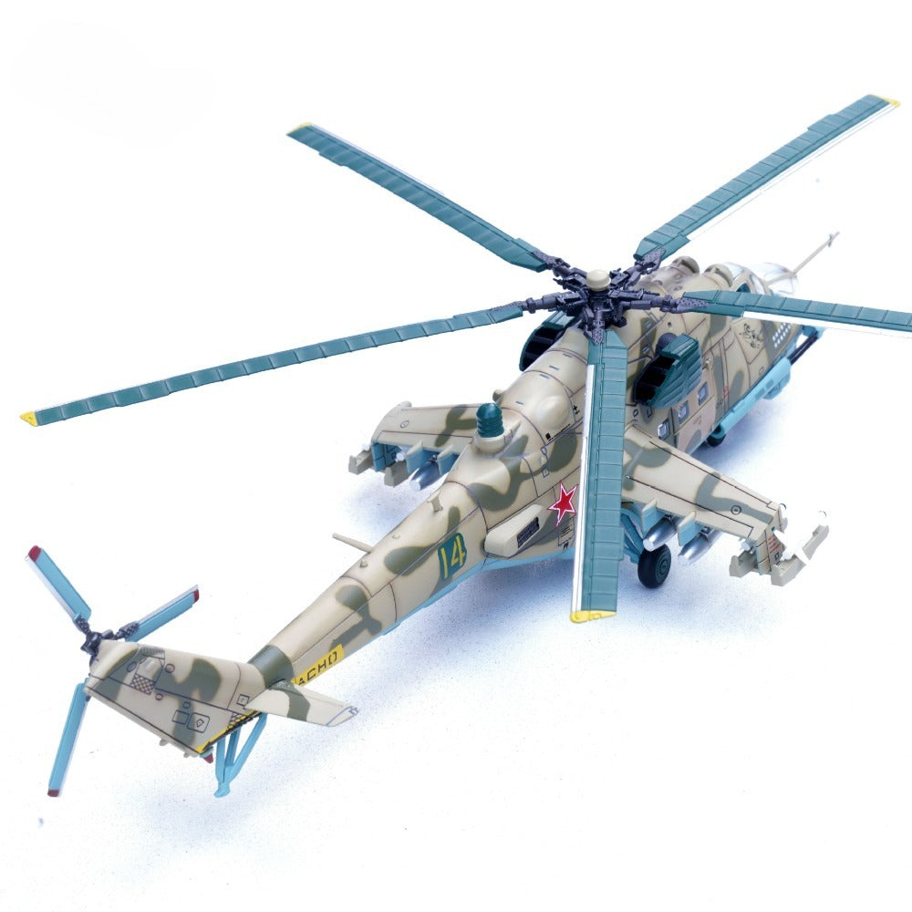 1/72 Scale Mil Mi-24P Helicopter Soviet Air Force Bagram Airfield Diecast Model