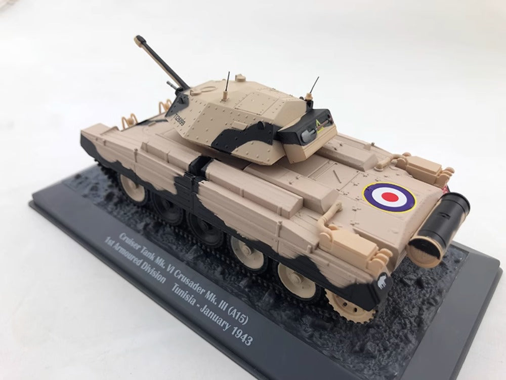 1/43 Scale 1943 Crusader Cruiser Mk VI WWII British Tank Diecast Model