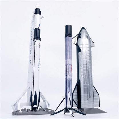 1/200 Scale SpaceX Falcon 9 Medium-Lift Launch Vehicle Two-Stage Rocket Diecast Model