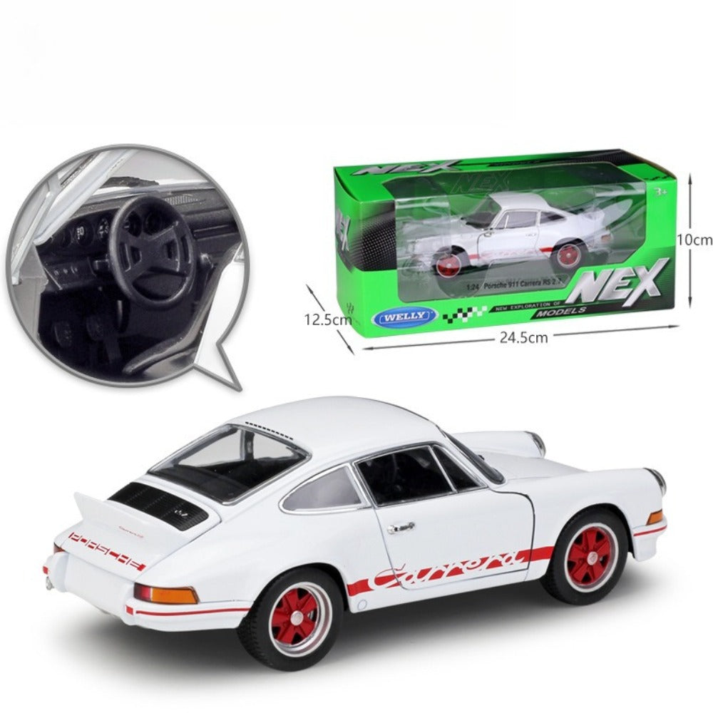 1/24 Scale 1973 Porsche 911 Carrera RS 2.7 Diecast Model Car