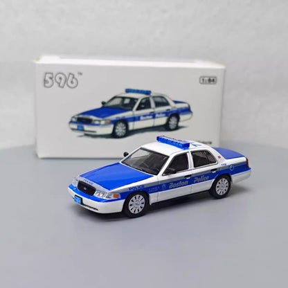 1/64 Scale Ford Crown Victoria Boston Police Car Diecast Model