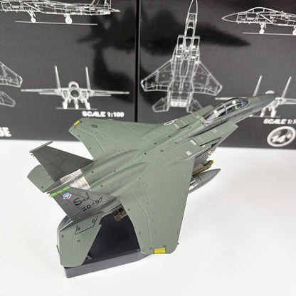 1/100 Scale McDonnell Douglas F-15E Strike Eagle USAF Fighter Diecast Model Aircraft