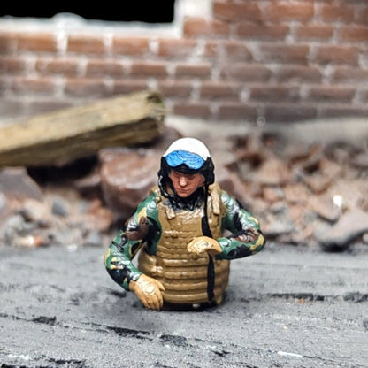 1/72 Scale M1 Abrams Tank Crew Soldiers Painted Figures for Model Dioramas