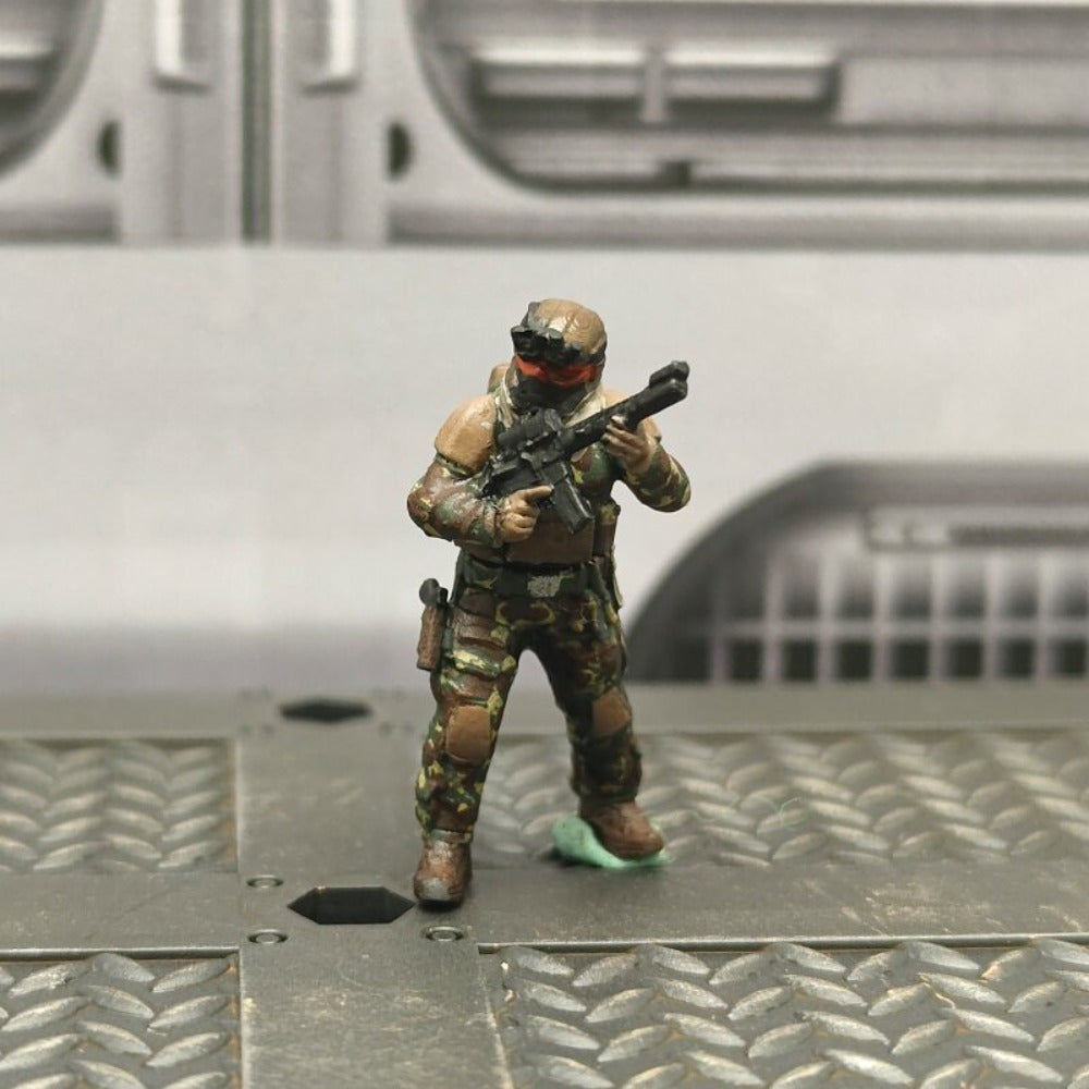 1/72 Scale SWAT Team Soldiers Painted Figures for Model Dioramas